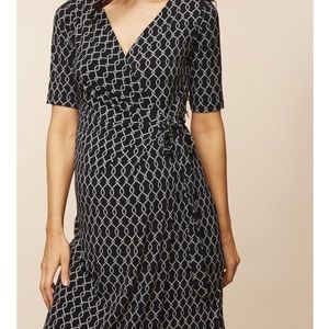 Motherhood maternity wrap dress